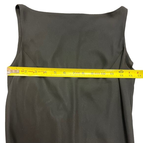 Coup De Chance Womens Black Sleeveless Boat Neck Knee Length A Line Dress Sz 38 - Picture 4 of 9